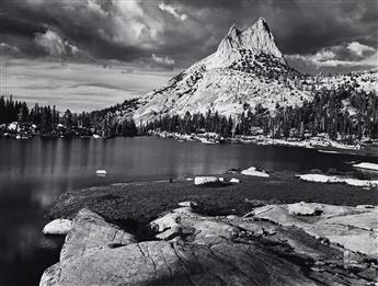 ANSEL ADAMS (1902-1984) Cathedral Peak and Lake. 1938; printed after 1974 by Alan Ross.                                                          